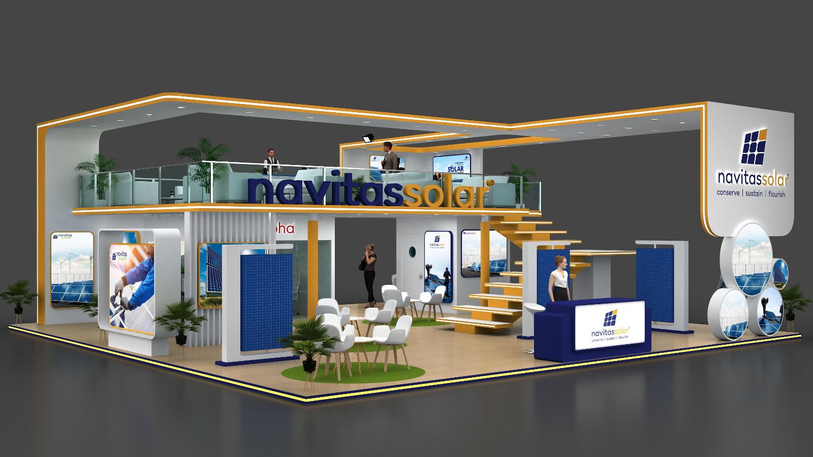 Exhibition stall design and fabrication services
