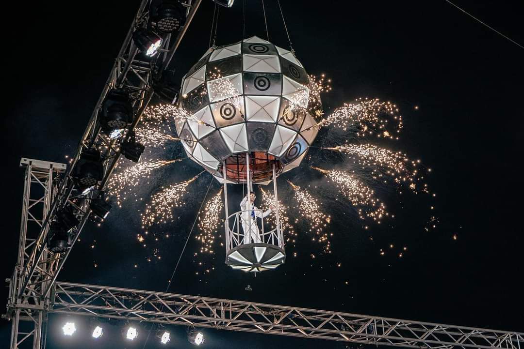 Live stage performance at corporate entertainment event